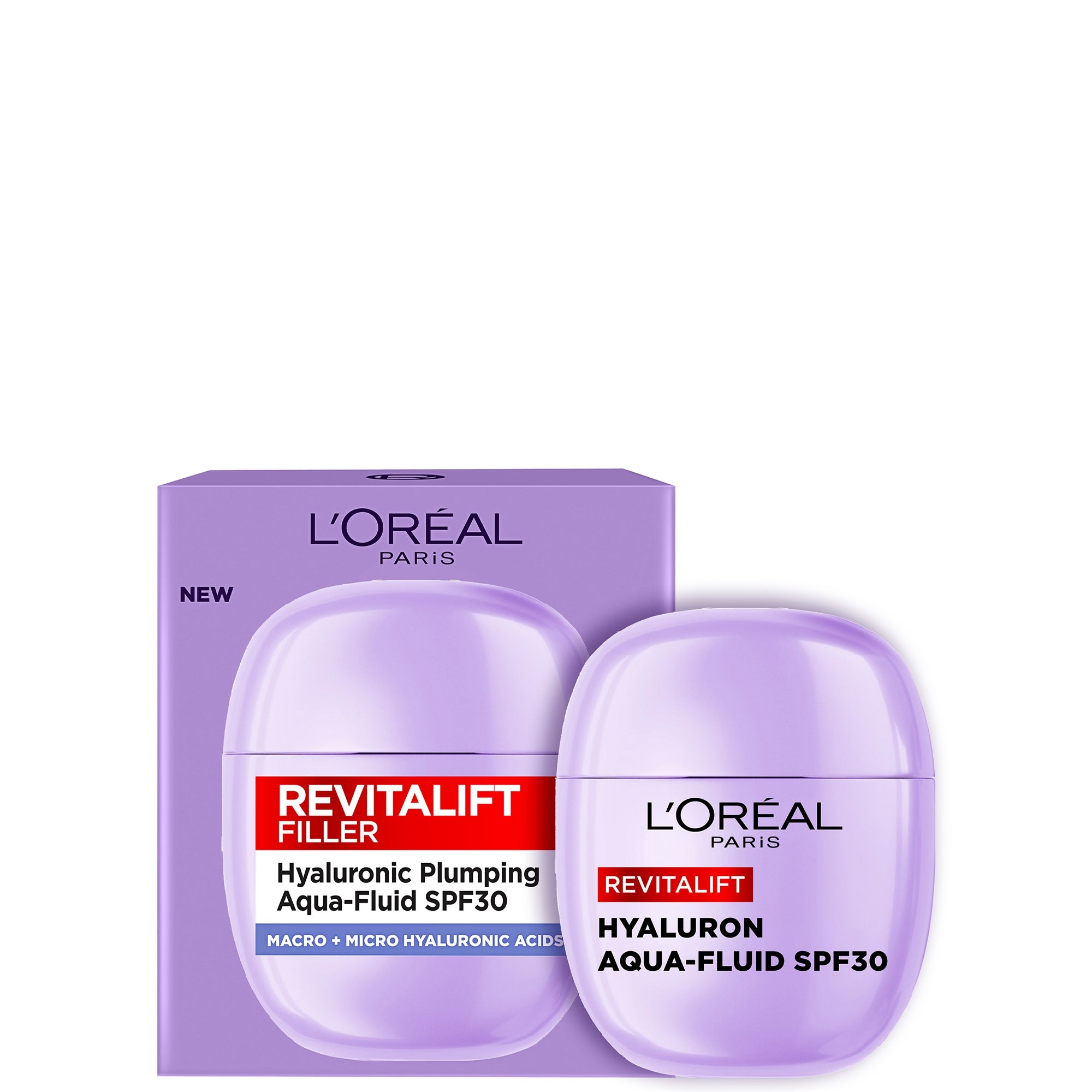 L'Oréal Paris Revitalift Filler Aqua-Fluid SPF30 40 ml à 11,03 euros chez Lookfantastic