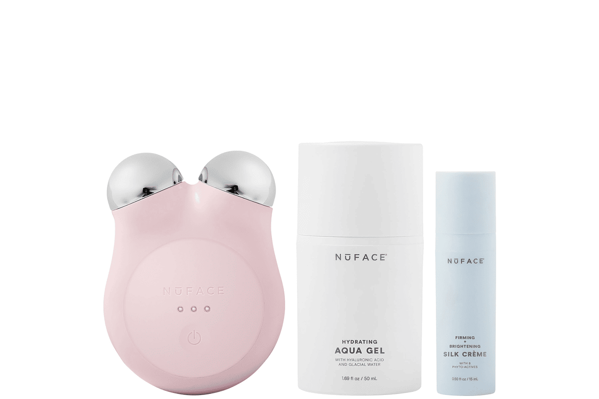 NuFACE NuFACE Mini+ Starter Kit Sandy Rose à 280,60 euros bon plan Lookfantastic livraison offerte dès 25 euros juillet 2026