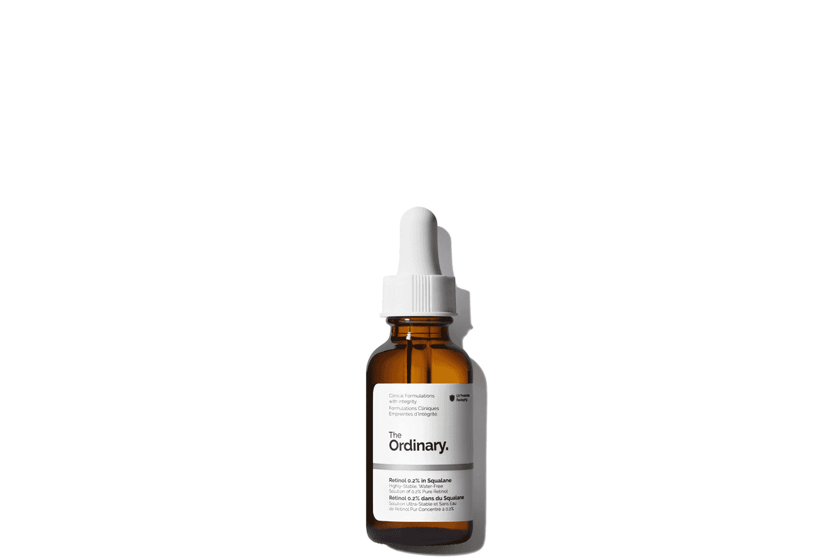 The Ordinary Sérum Rétinol 0,2% dans du Squalane 30 ml anti-âge débutant texture huileuse peaux sensibles