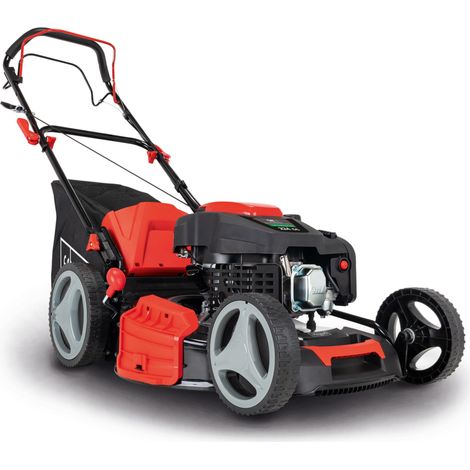 Tondeuse thermique autotractée Scheppach MS225-53 rouge et noire
