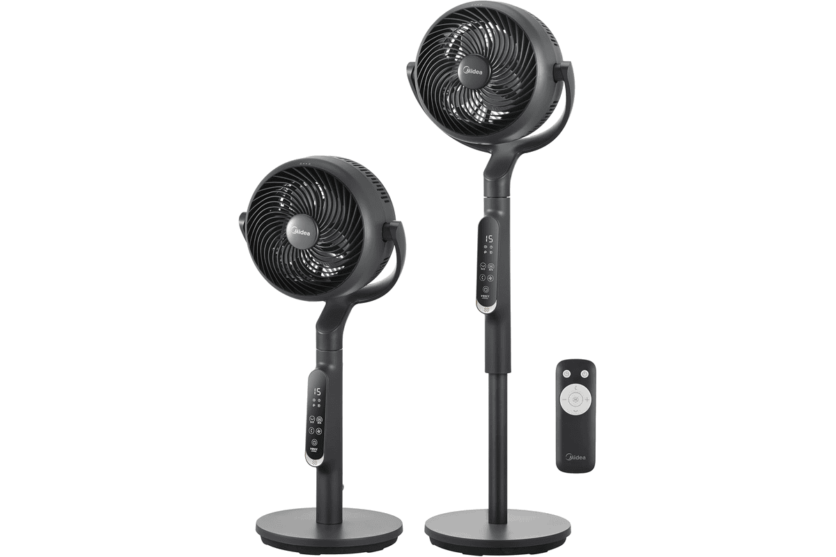 Midea ventilateur circulateur air DC 18W hauteur reglable 110cm controle electronique silencieux oscillation automatique canicule