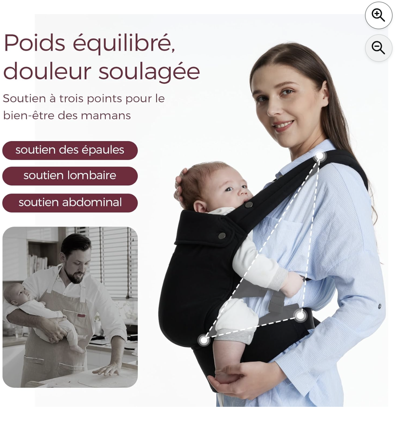 Momcozy : triple soutien pour épargner ton dos