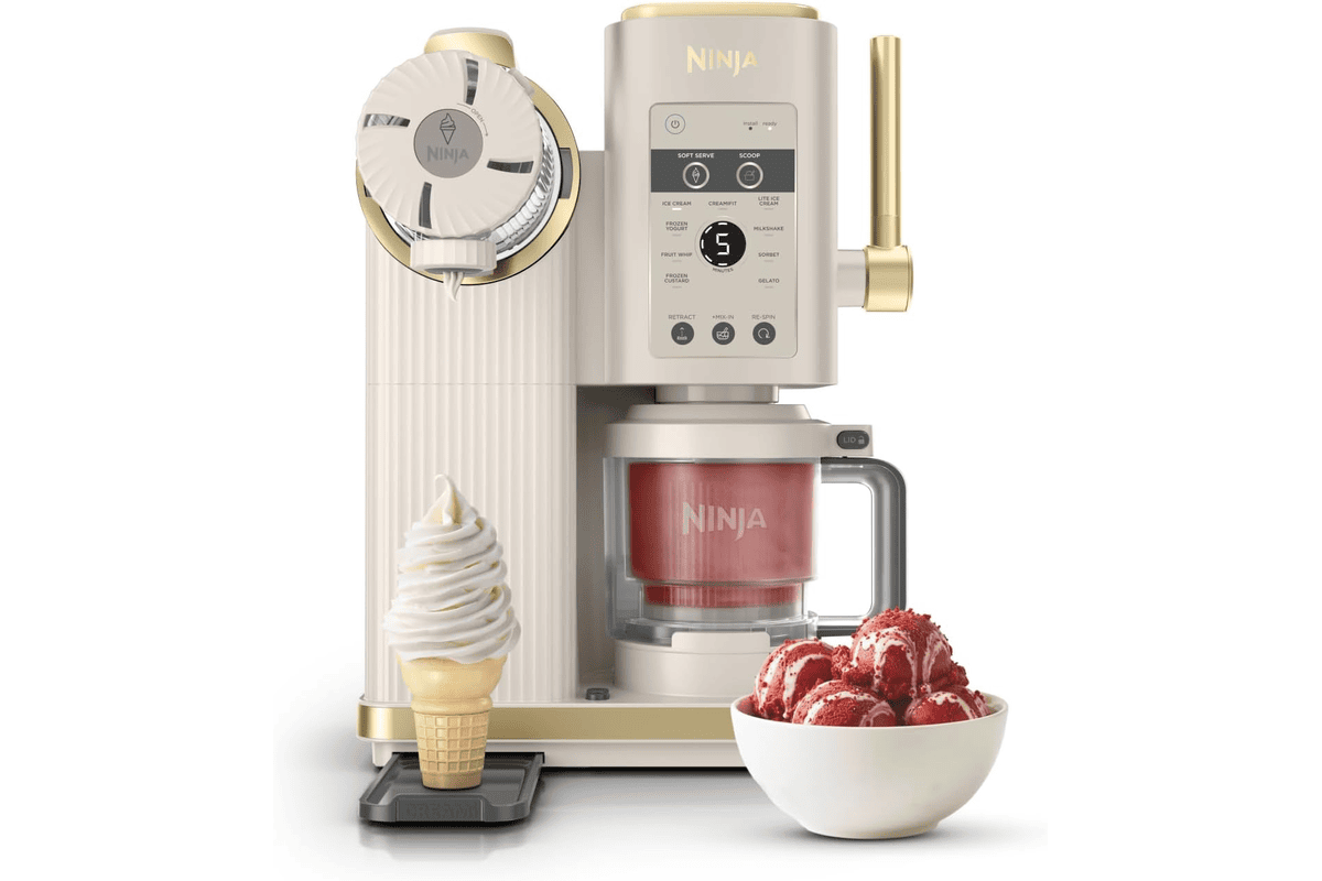 Ninja CREAMi sorbetiere Scoop and Swirl 2 pots 13 modes cremes glacees italienne gelatos sorbets milkshakes maison