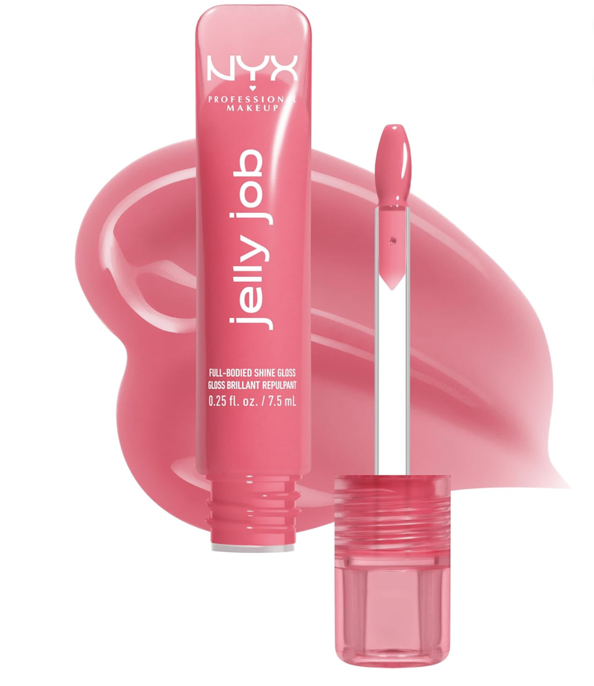 NYX Professional Makeup Jelly Job Gloss Jelly Blushin' 07 haute brillance Amazon