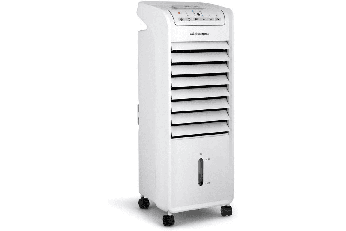 Orbegozo Air 46 climatiseur par évaporation 3 en 1 3 vitesses minuterie accumulateurs de froid réservoir 6 L télécommande silencieux 55 W 100,99 € Amazon