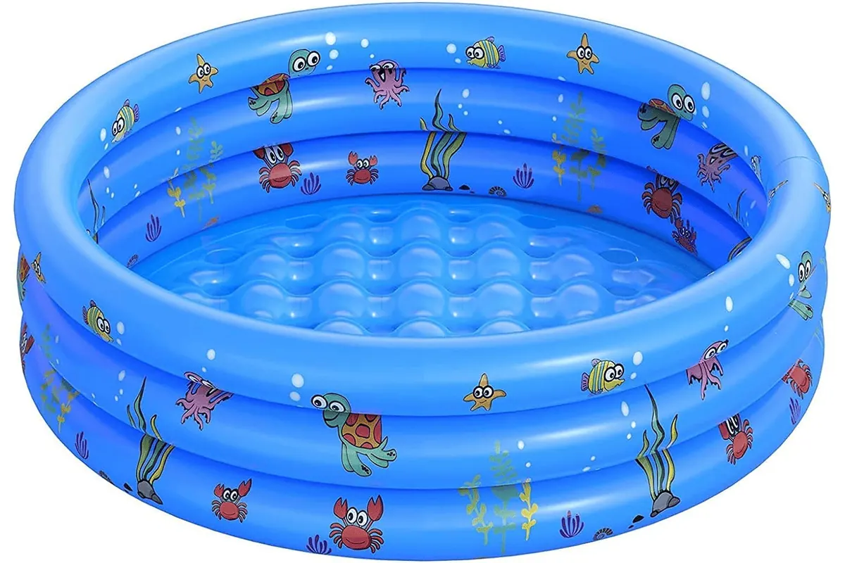 Pataugeoire piscine gonflable ronde enfants intérieur extérieur balcon terrasse jardin rafraîchir bébé