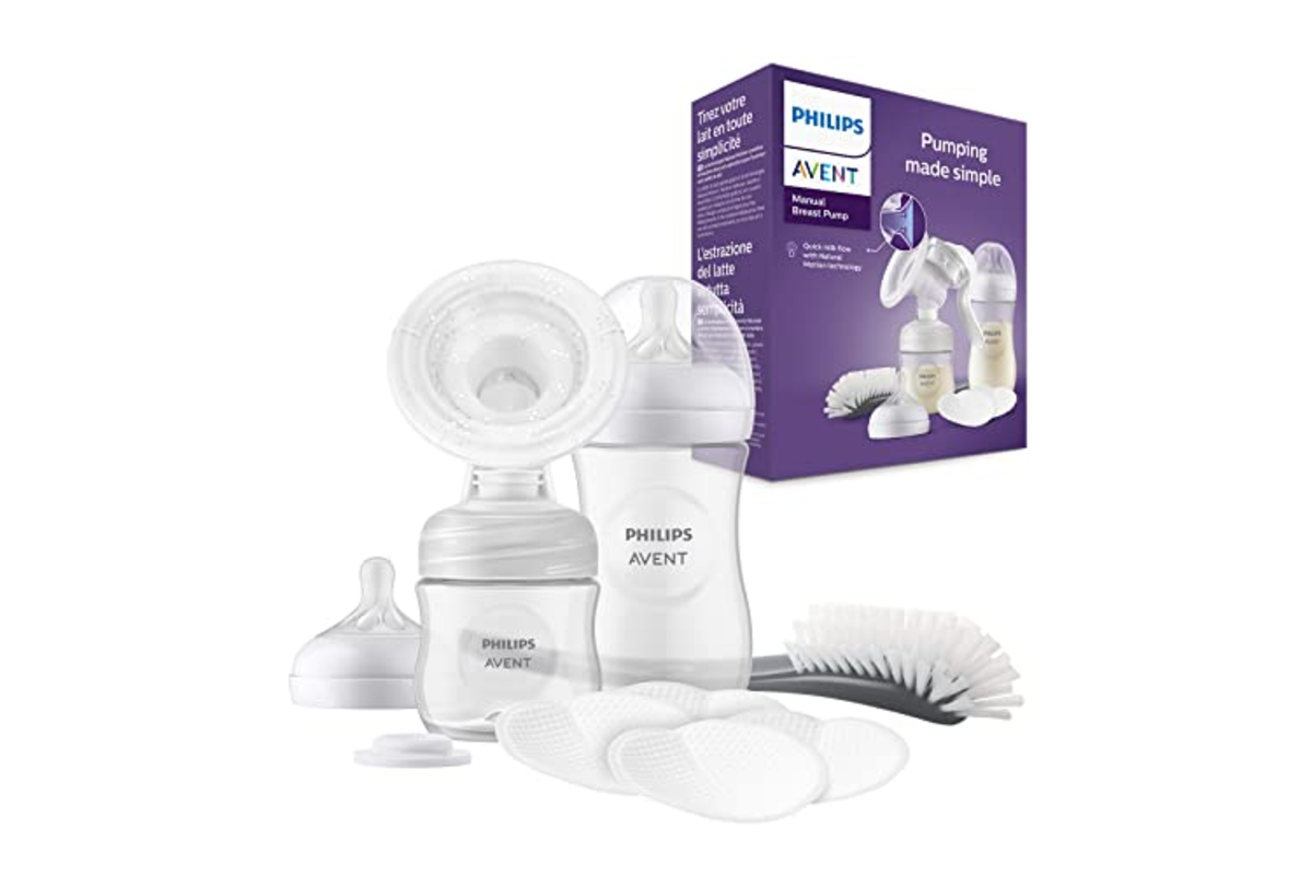 Kit allaitement Philips Avent avec tire-lait manuel, biberons et accessoires