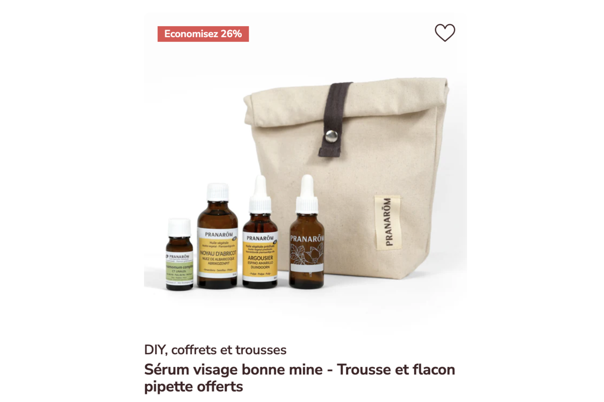 Pranarōm Sérum visage bonne mine trousse offerte -26% éclat teint halé