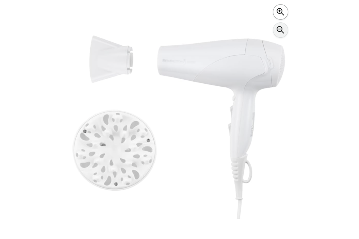 Remington Ionic Dry D3199 sèche-cheveux 2200W blanc avec concentrateur et diffuseur