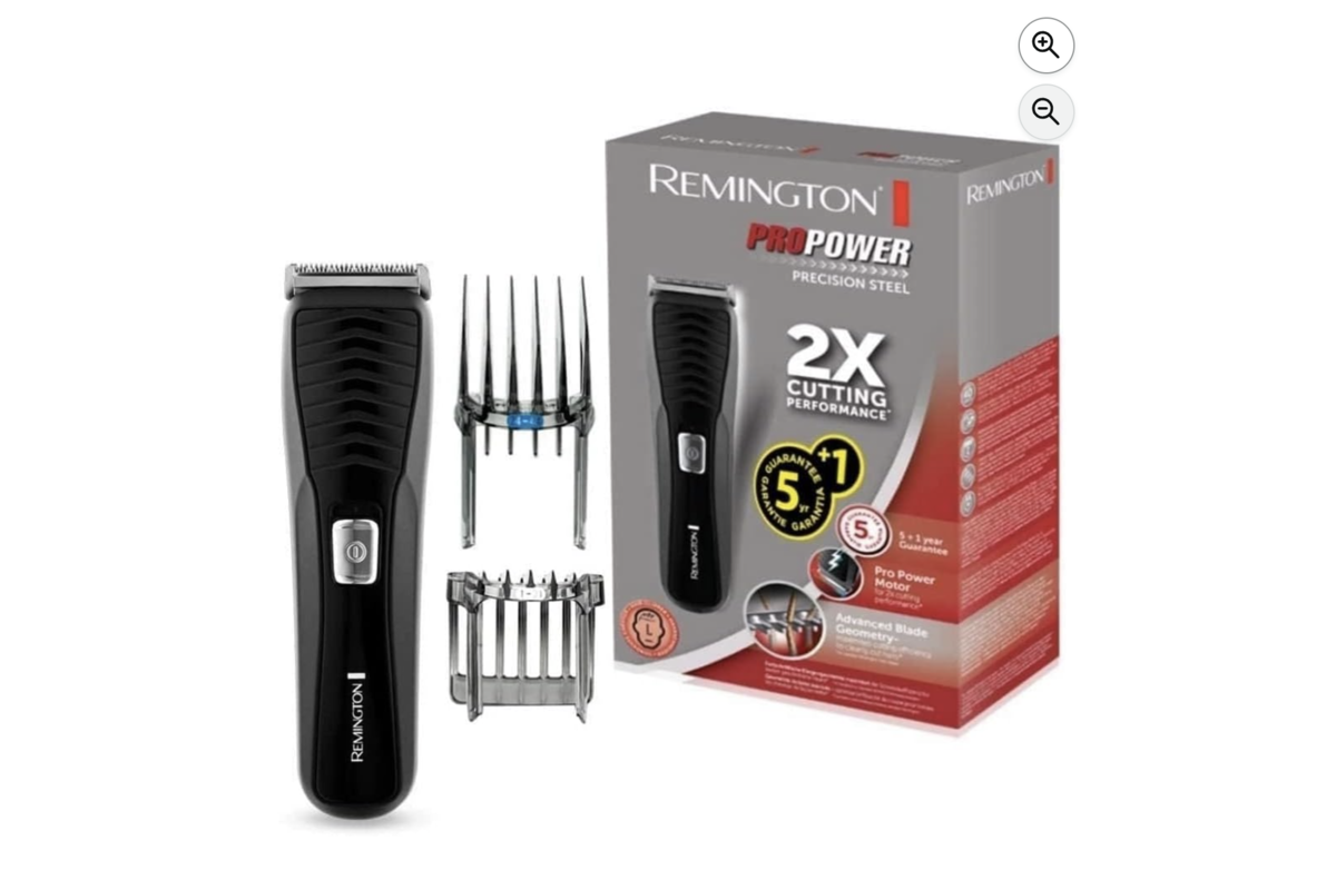 Remington Pro Power HC7110 tondeuse cheveux noire avec lames acier moteur professionnel