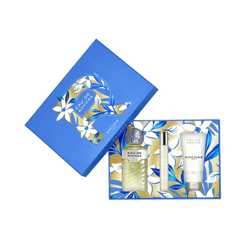 Coffret Eau de Rochas trois produits parfum et lait corps