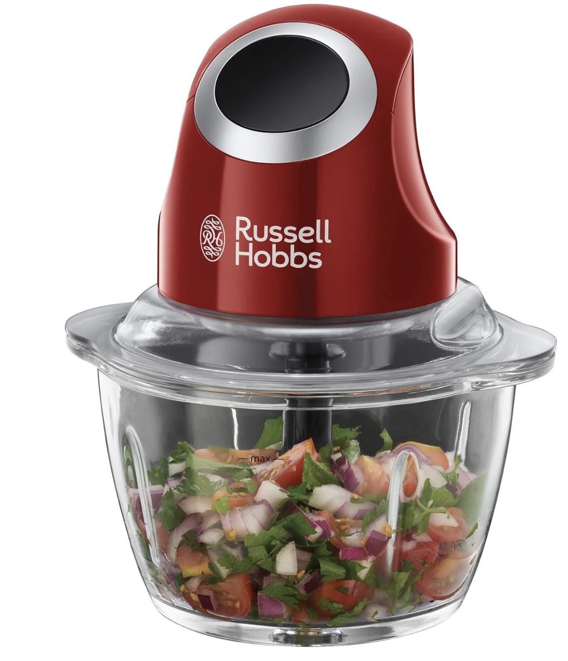 Mini hachoir électrique Russell Hobbs Desire rouge bol verre 500 ml