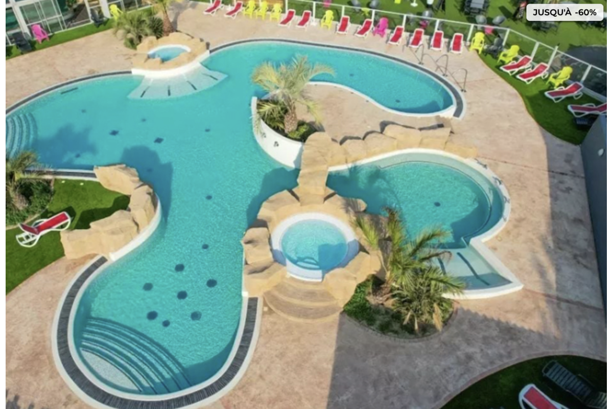 Camping Le Bel Air 5 étoiles Les Sables d'Olonne Vendée espace aquatique piscine Showroom Privé mai 2026