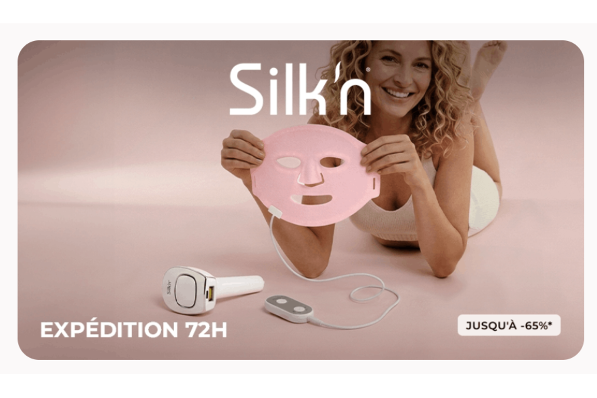 Silk'n beauté tech masque LED IPL épilation Showroom Privé -45%