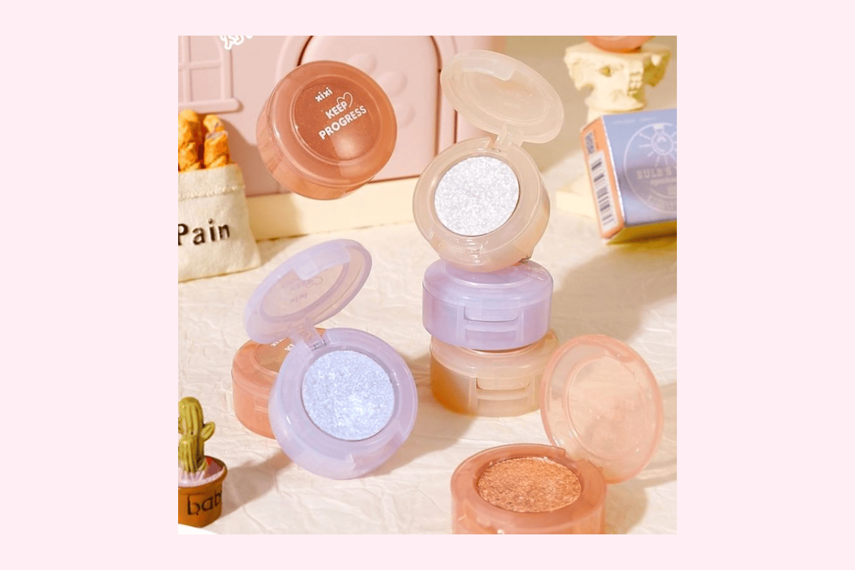 xixi Glitter Mud Eyeshadow fard à paupières pailleté liquide maquillage yeux K-beauty chinoise TikTok tendance YesStyle 2,05 euros au lieu de 3,41 euros