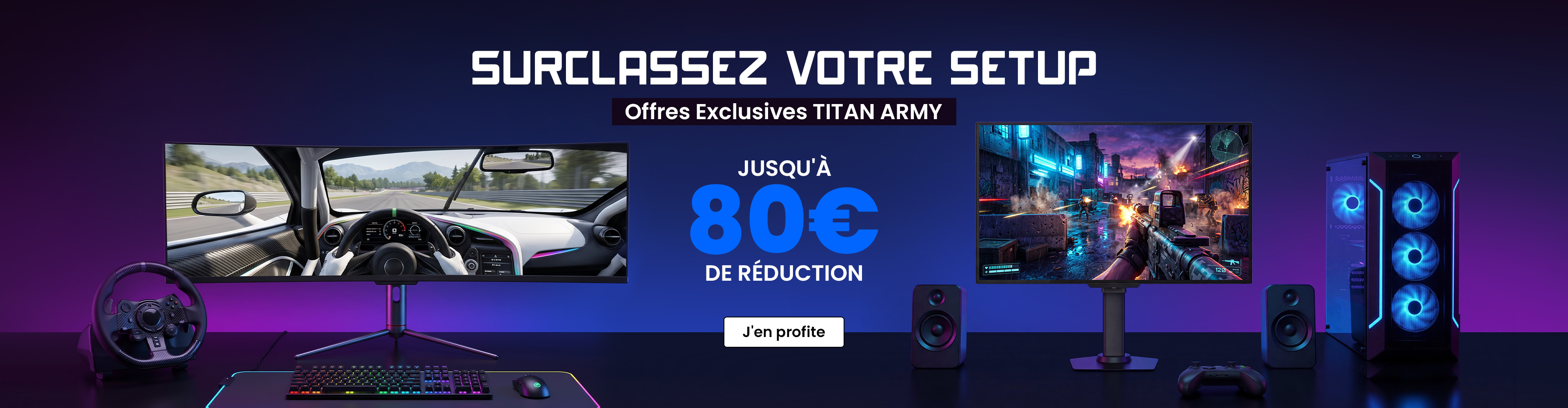 Offres sur les écrans gaming Titan Army chez Zigbuy