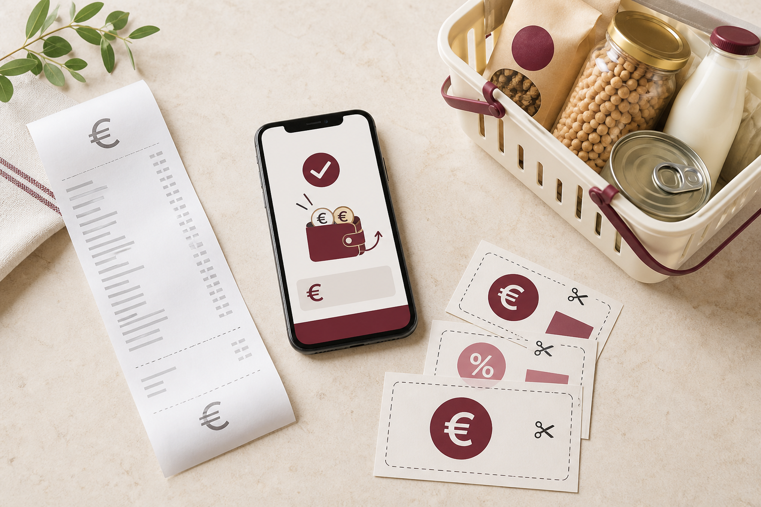 Coupons de réduction gratuits, ticket de caisse et application de cashback pour économiser sur les courses