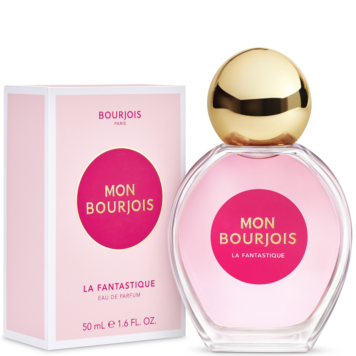 Flacon et boîte de l’eau de parfum Bourjois La Fantastique 50 ml