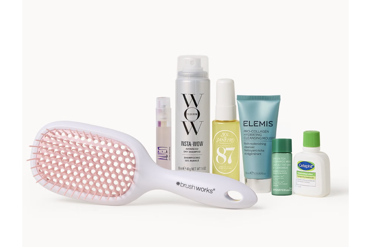 Box Lookfantastic mai 2026 6 produits beauté Elemis Color Wow Sol de Janeiro Innisfree Brushworks Cetaphil