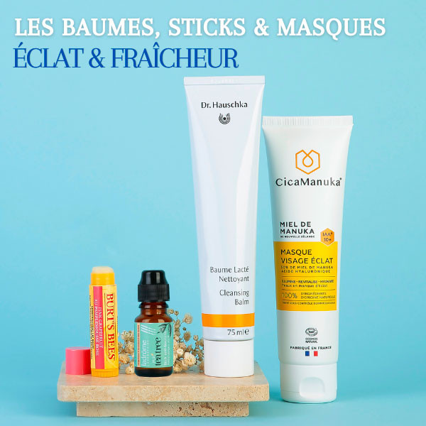 Soins éclat et fraîcheur Dr. Hauschka, CicaManuka, Ladrôme et Burt's Bees de la Box L'Officine