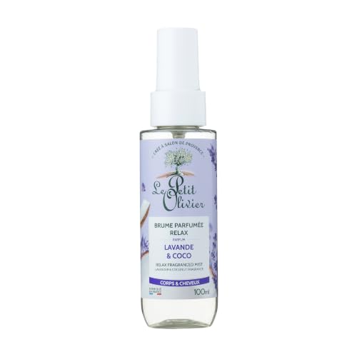 Flacon de brume parfumée Relax Le Petit Olivier lavande et coco 100 ml