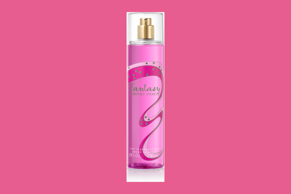 Britney Spears Fantasy brume parfumée 236ml culte années 2000 fruité sucré emblématique fruits rouges cupcake musc bouteille rose reconnaissable nostalgie adolescentes