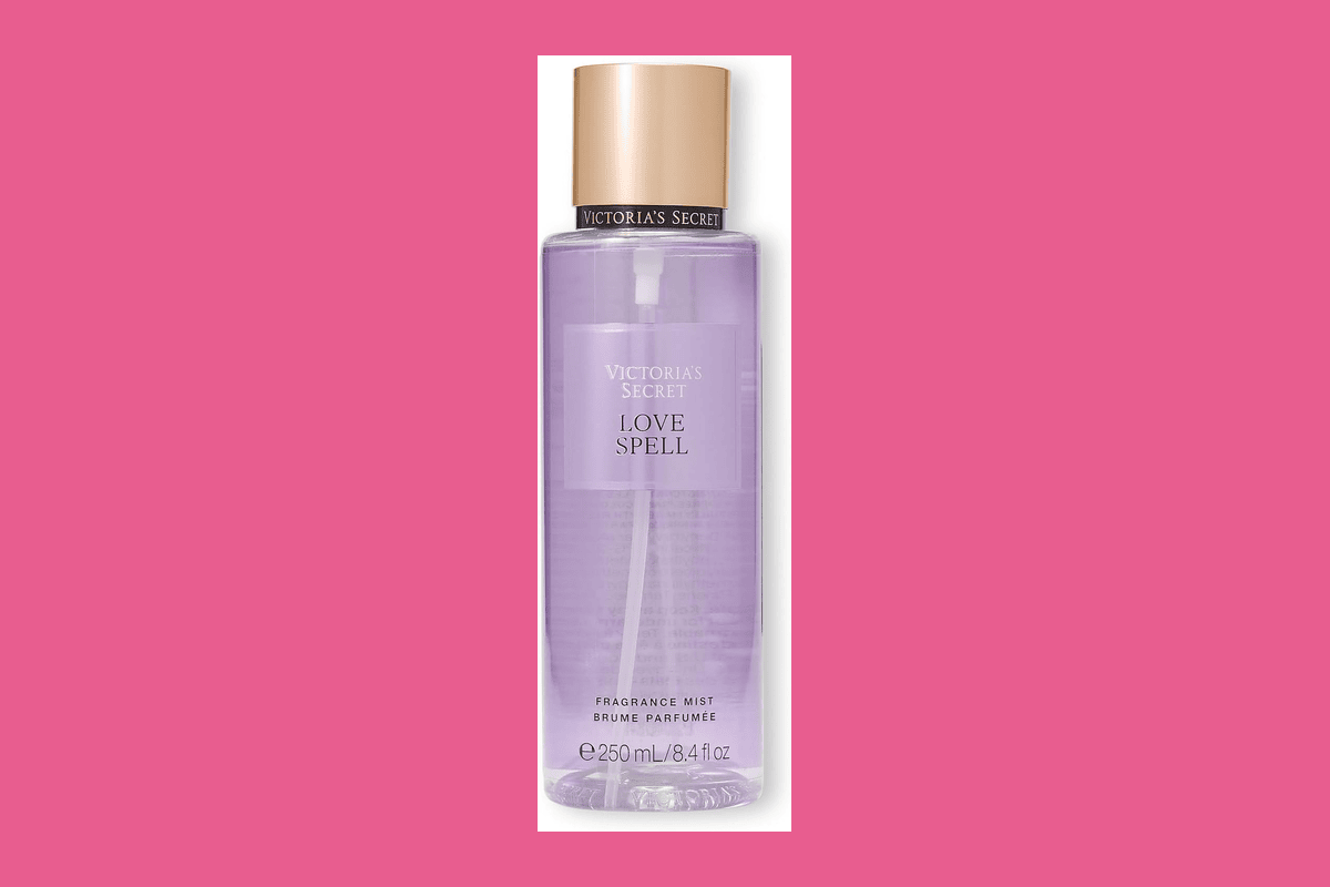 Victoria's Secret Love Spell brume corps 250ml cerise juteuse pêche hibiscus notes florales ultra féminin fruité doux sillage romantique iconique années 2000