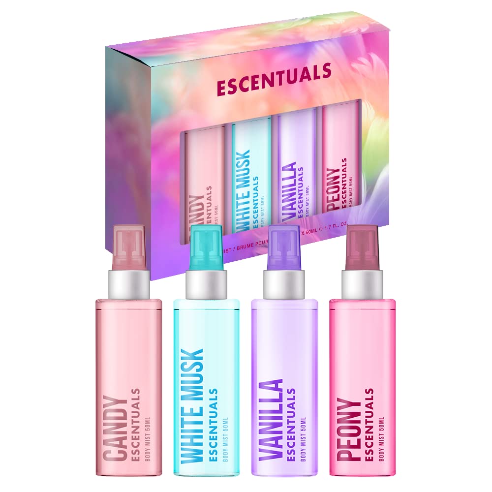 Coffret Escentuals Mini Mist comprenant quatre brumes parfumées de 50 ml