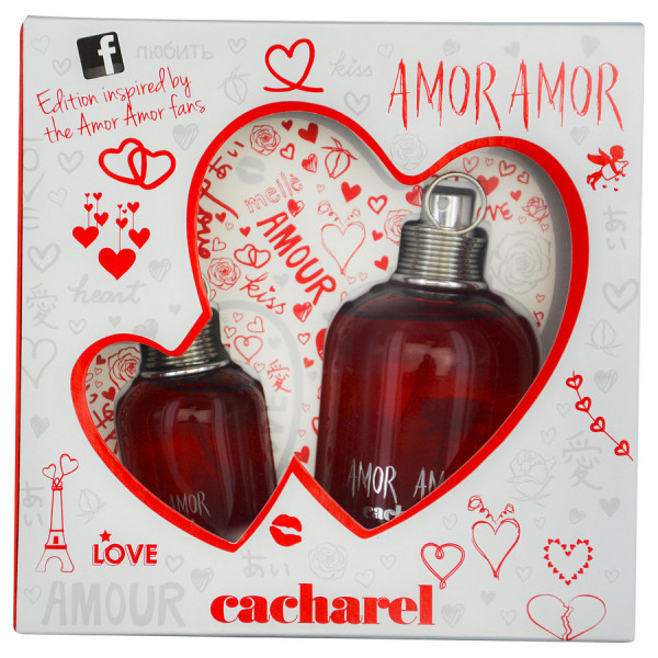 Coffret Cacharel Amor Amor avec eaux de toilette 100 ml et 30 ml