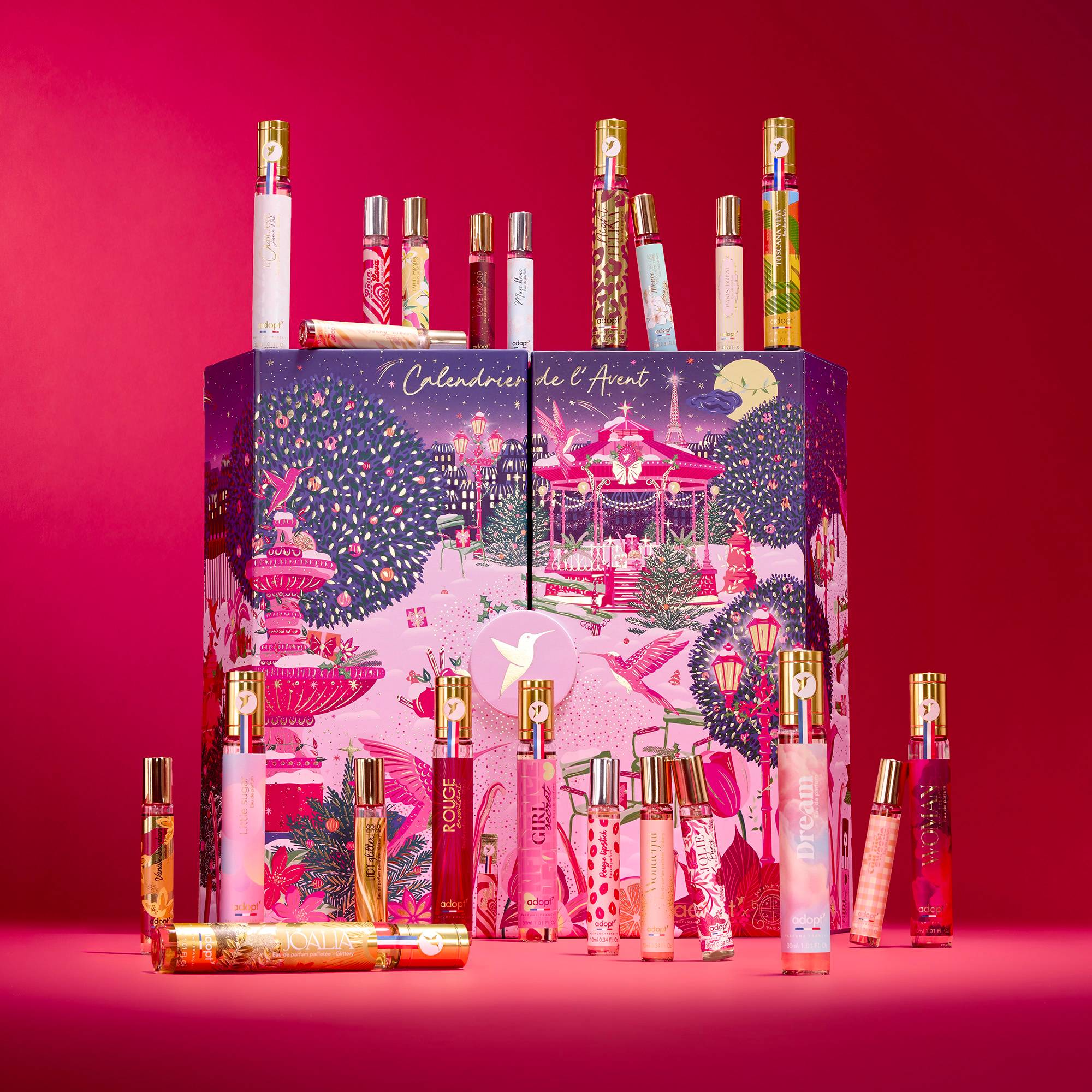 Calendrier Adopt Rendez-vous au Jardin d'Hiver 2026 avec 24 parfums à 94,95 euros
