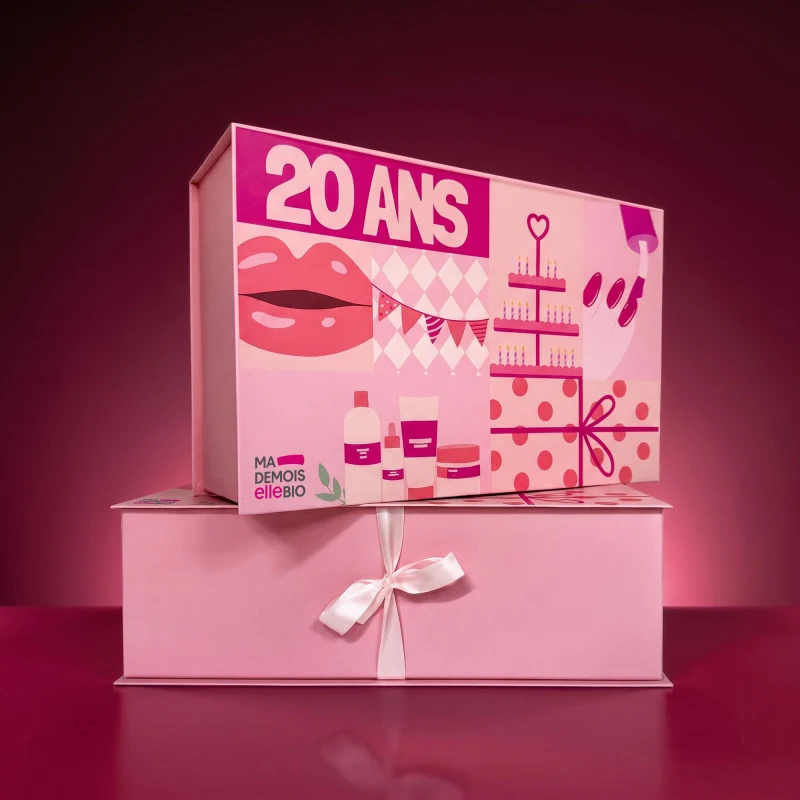 Calendrier de l’Avent Mademoiselle Bio 2026 rose, édition spéciale 20 ans