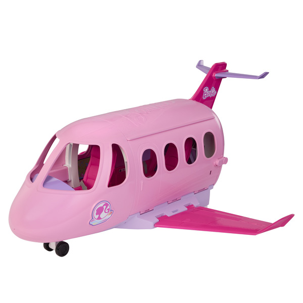 Avion de Rêve Barbie Mattel rose avec ailes déployées