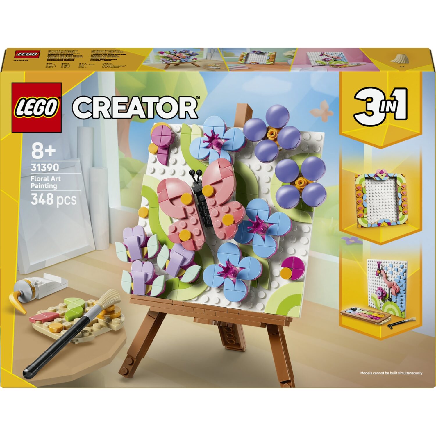 Boîte LEGO Creator 3-en-1 Tableau floral 31390 vendue chez Carrefour