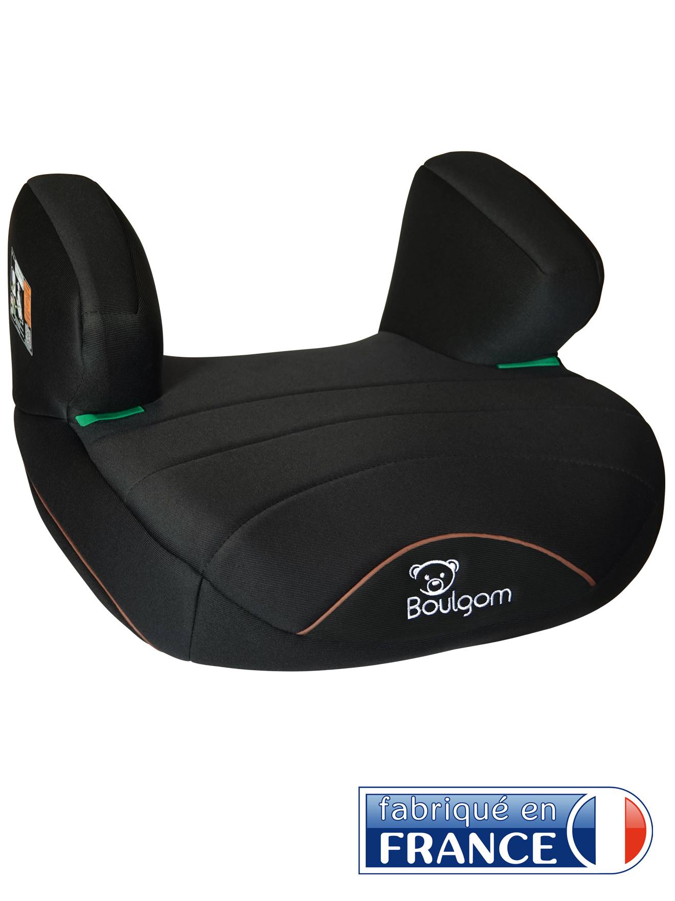 Rehausseur auto noir Boulgom BoostConfort2 conforme à la norme R129 i-Size