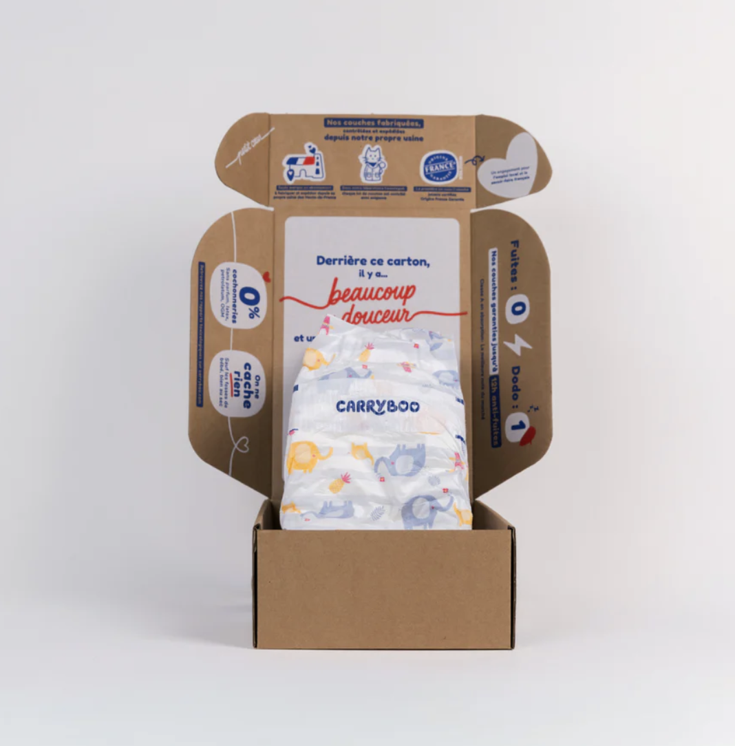 Carryboo kit d'essai couches gratuites bebe