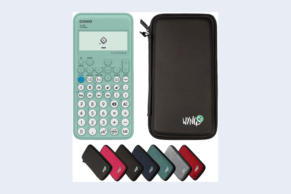 Casio FX-92 Collège Classwiz calculatrice scientifique housse de protection incluse