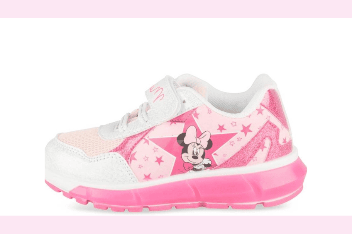 Baskets Minnie fille rose iridescent Chaussea 14,99 € soldes -50%