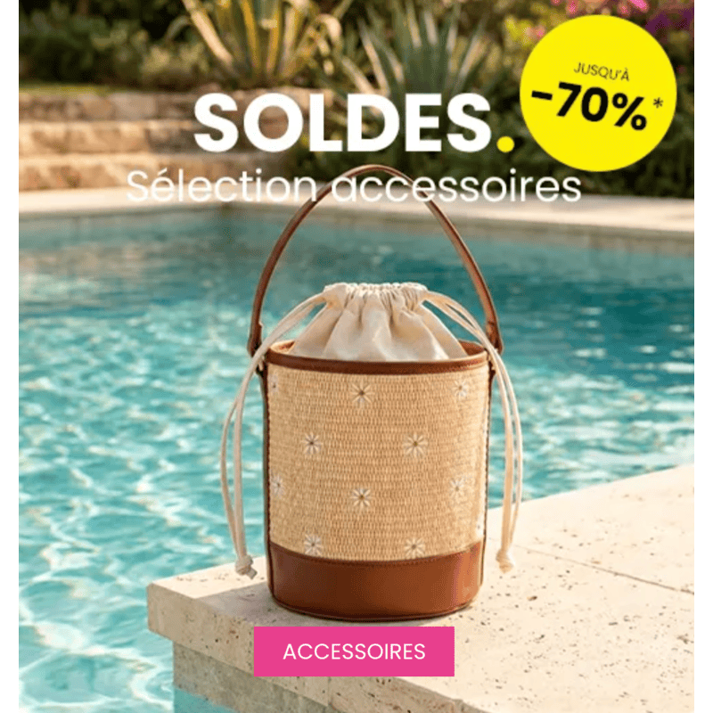 Soldes Chaussea sélection accessoires jusqu'à -70% sacs paniers été