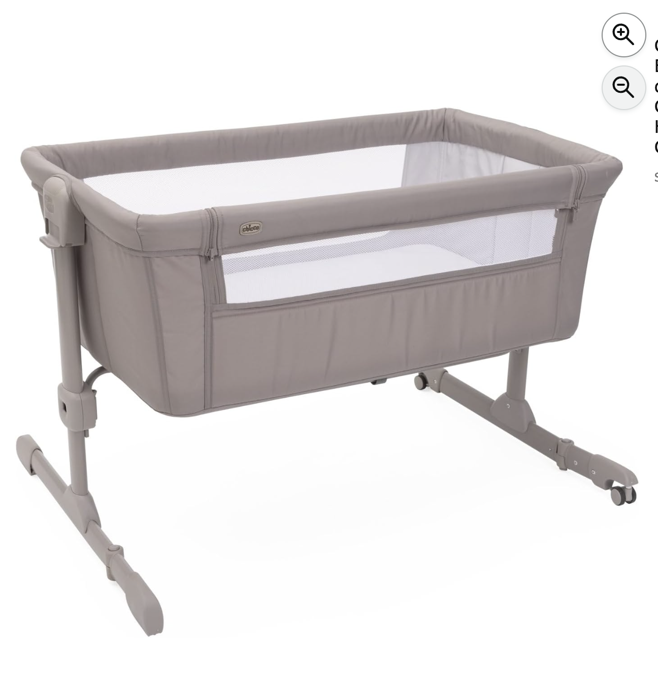 Chicco Next2Me Essential berceau cododo beige Dove filet maille pour lit parents