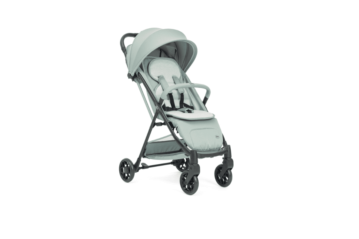 Test gratuit Chicco poussette Dolomiti vert sauge compacte pliage une main coton biologique canopy UV50 naissance 22kg