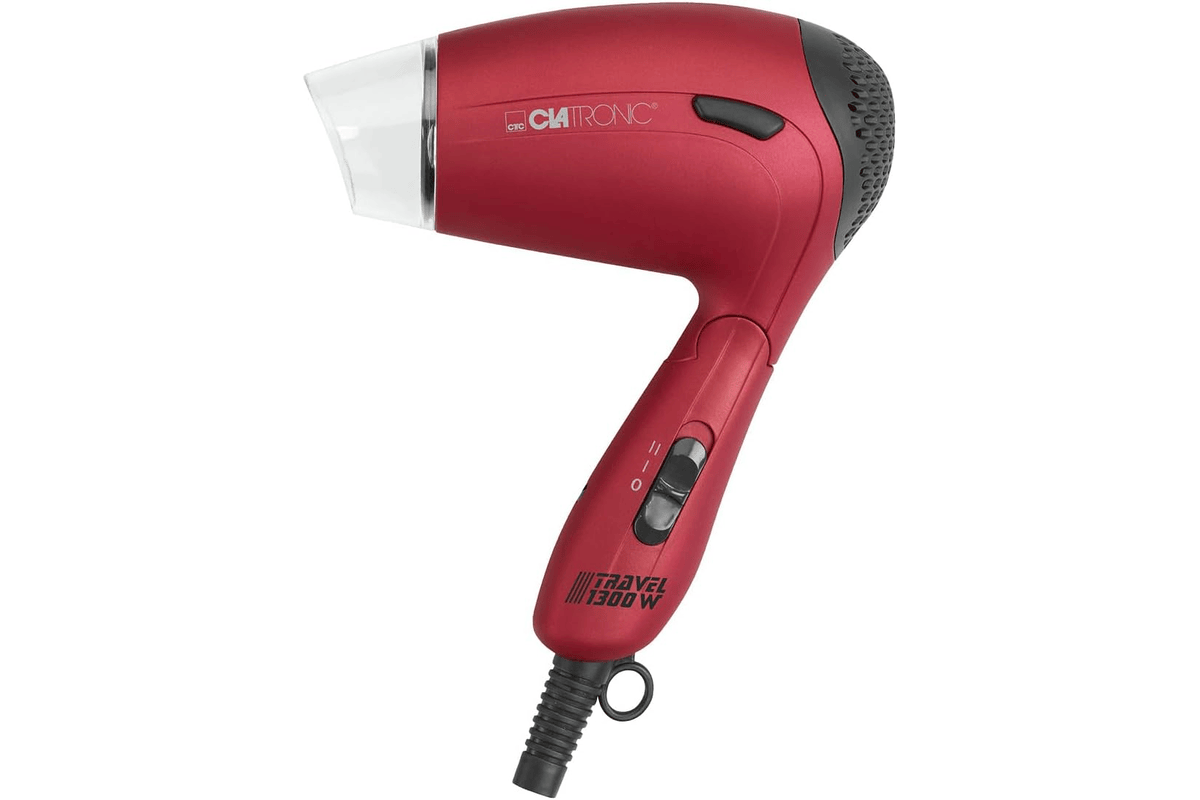 Clatronic HTD3429 sèche-cheveux de voyage compact 1300W 3 températures 2 vitesses cheveux beauté pratique 5,22 euros