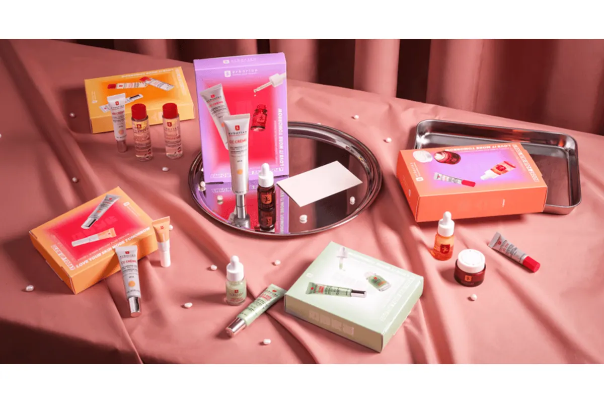 Code promo Erborian cadeau GLOW scrunchie Centella Cleansing Gel Barrier Cream dès 79€ livraison offerte -20% best-sellers duos trios K-beauty
