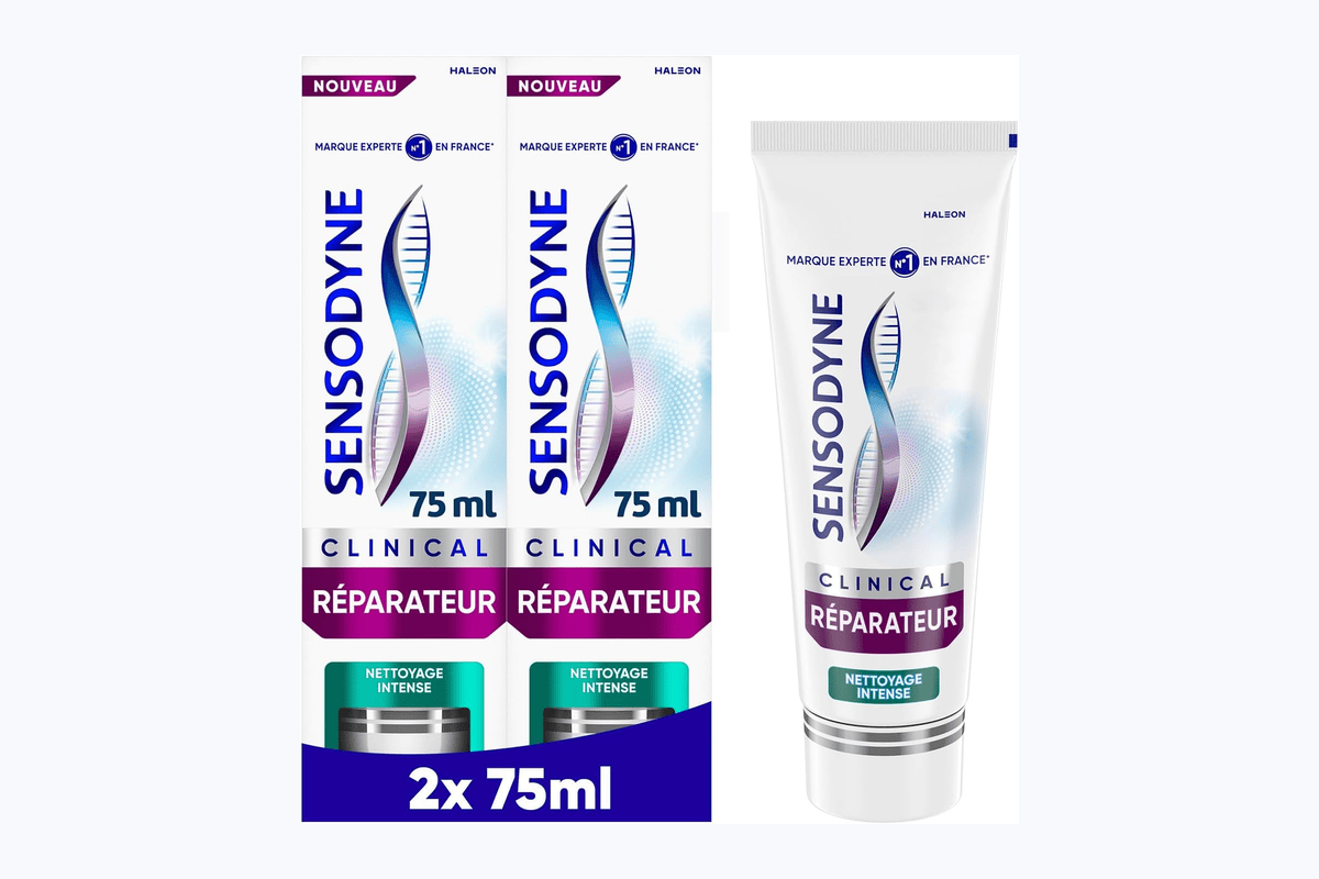 Sensodyne Clinical Réparateur 2×75 ml sensibilité