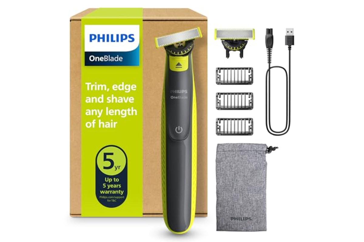 Philips OneBlade 360 QP2724 tondeuse rasoir barbe homme 3 sabots 1mm 3mm 5mm etanche