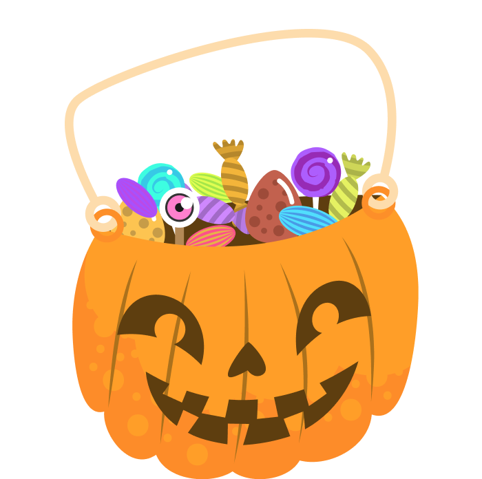 Piñata citrouille remplie de bonbons pour le concours Halloween Besson