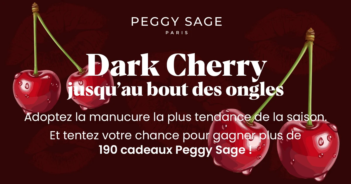Concours Dark Cherry Peggy Sage et Bleu Libellule avec plus de 190 cadeaux pour les ongles à gagner