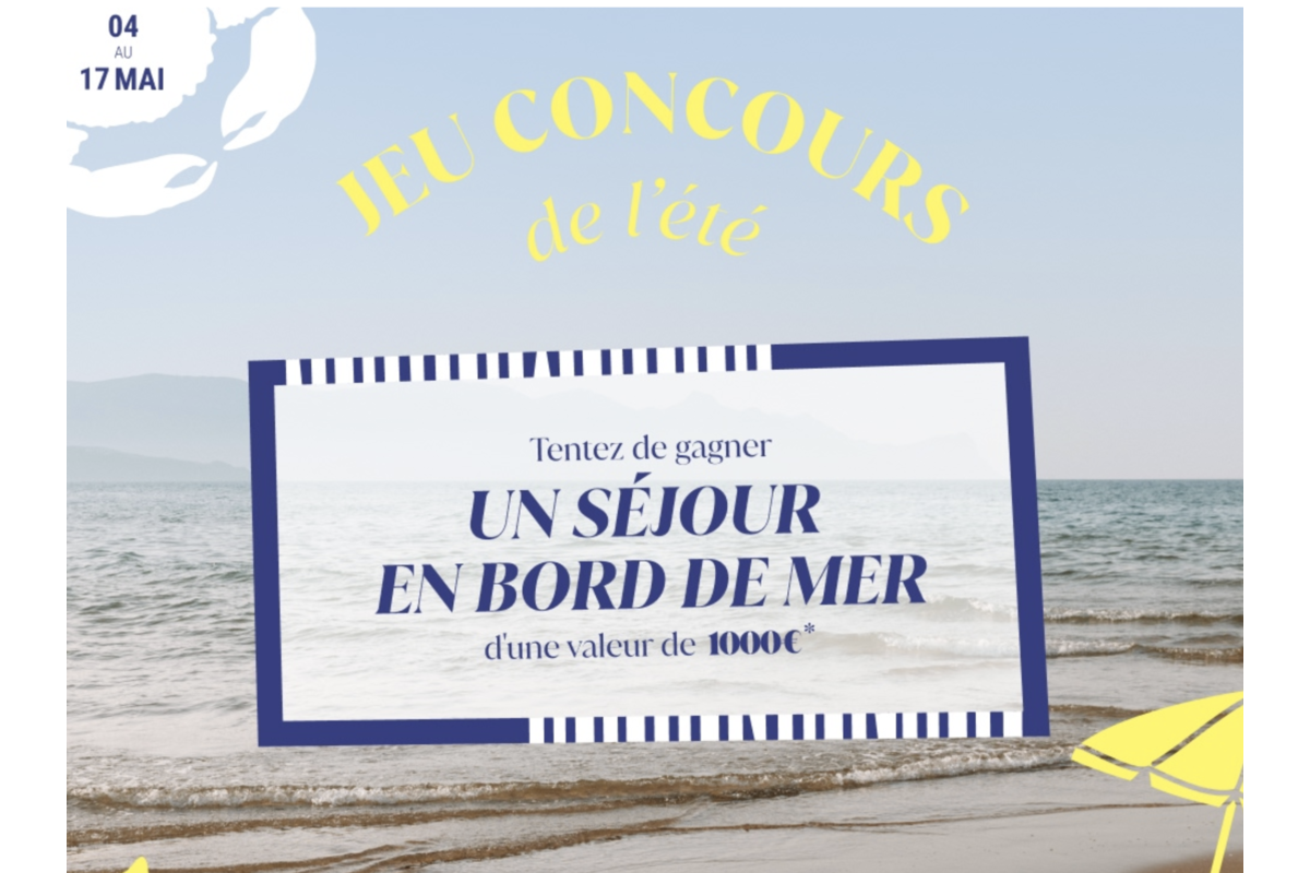 Concours Bréal Le Grand Jeu de l'été carte cadeau Staycation 1000 euros mai 2026