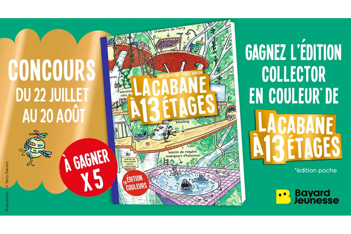 Concours Familiscope La Cabane à 13 étages avec 5 éditions collector en couleur à gagner