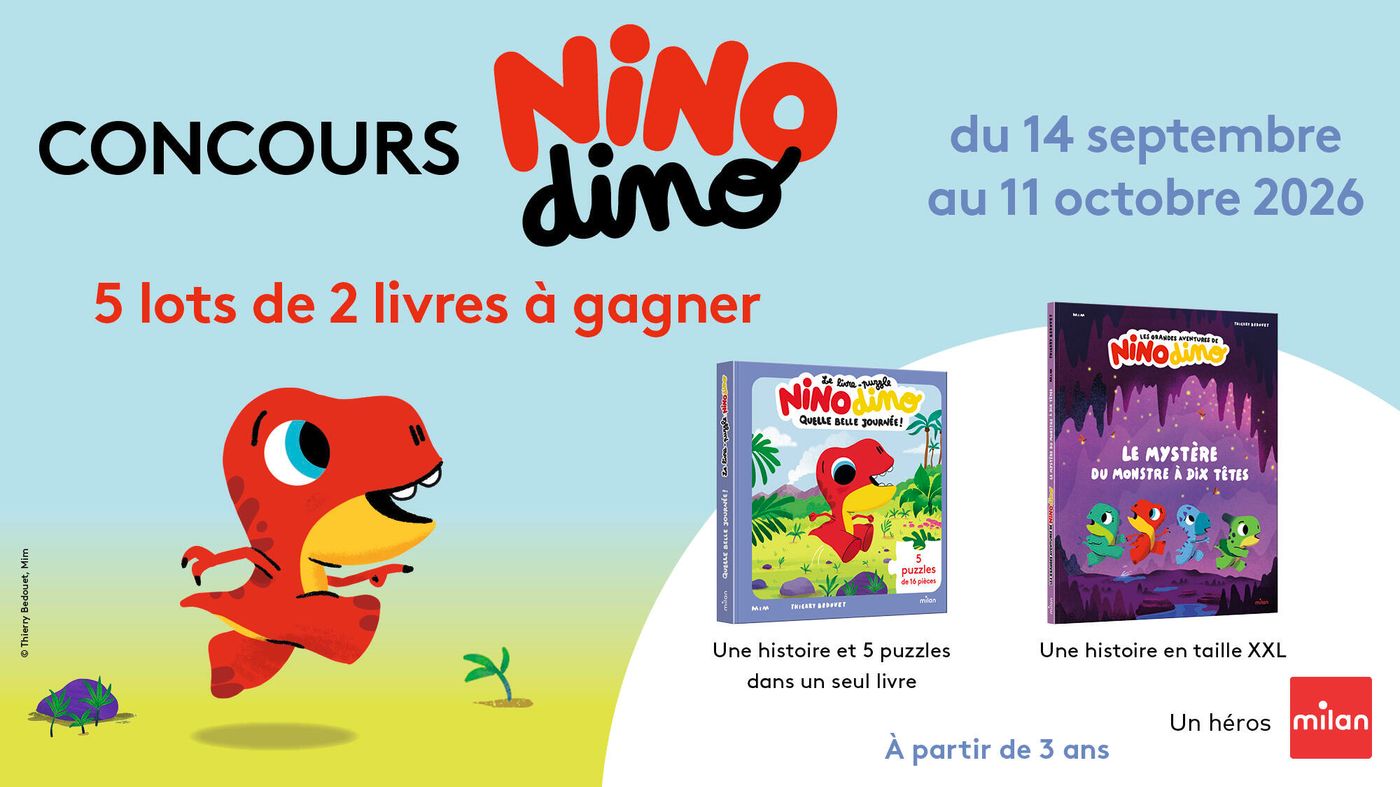 Concours Familiscope pour gagner deux livres Nino Dino