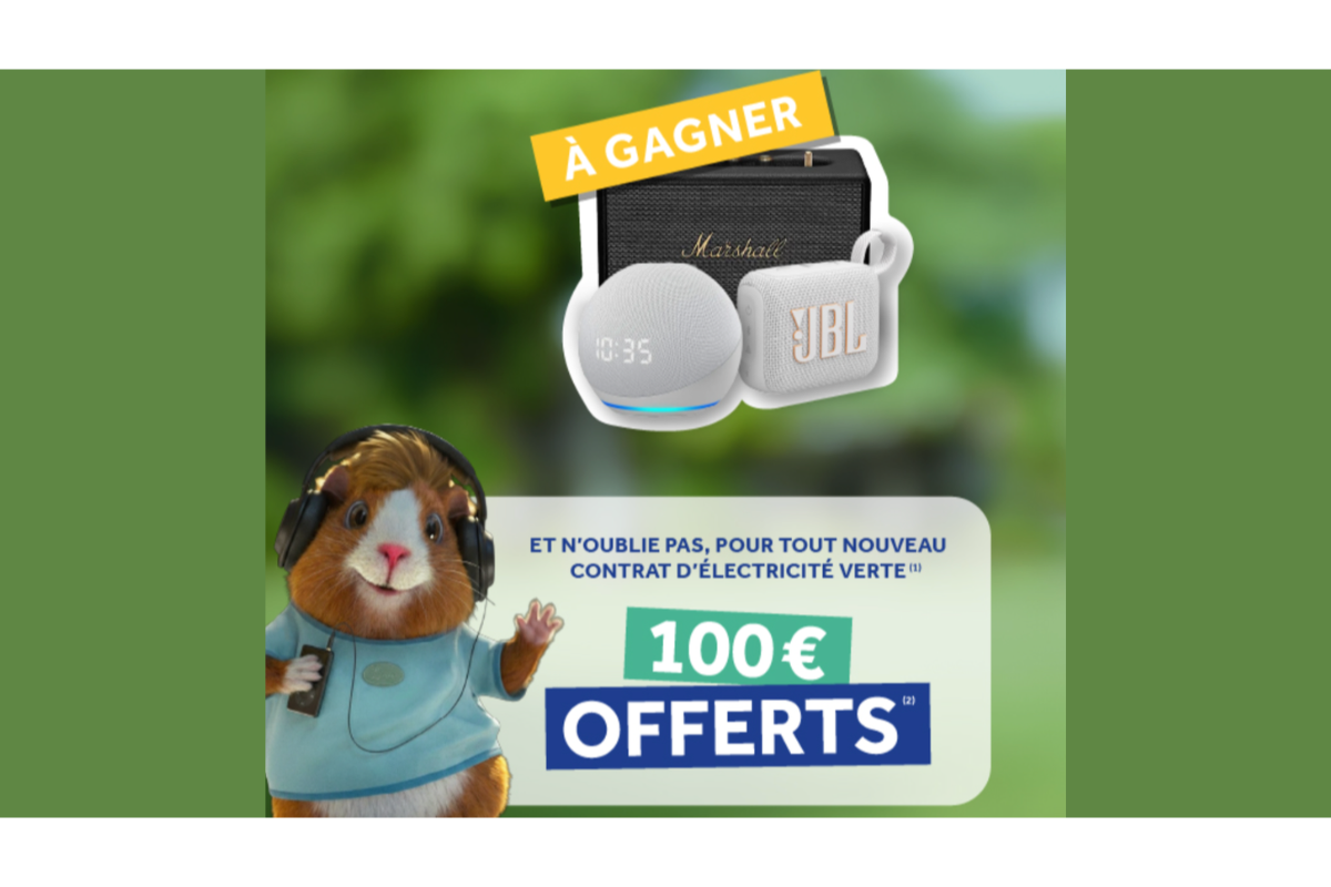 Concours Gaz de Bordeaux Croc'Elec jeu Glouton 100 euros offerts enceinte Marshall JBL Echo Dot mai 2026